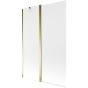 Mexen Flip parawan nawannowy 1-skrzydłowy 120 x 150 cm, szron, złoty