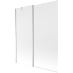 Mexen Flip parawan nawannowy 1-skrzydłowy 140 x 150 cm, szron, chrom
