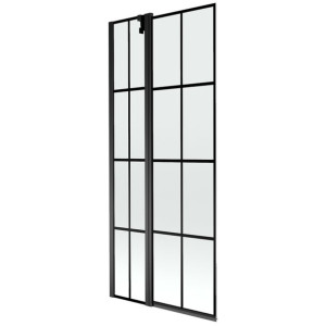Mexen Flip parawan nawannowy 1-skrzydłowy 80 x 150 cm, czarny wzór, czarny