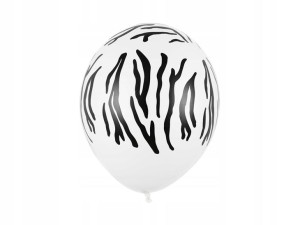 Balon balony w paski zebra 30cm