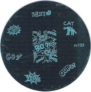 blaszka M103 płytka wzorków stempel kot sexy oops!