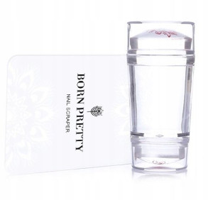 Stempel Born Pretty Przezroczysty Dwustronny+karta