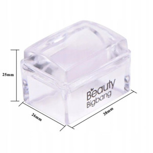 3,8cm Beauty Bigbang STEMPEL MIĘKKI clear prostoką