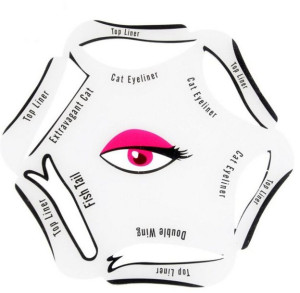 Szablony 6w1 Do Kreski Górnej Eyeliner Kocie Oko
