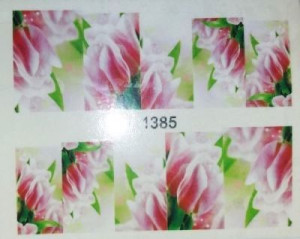 Xf1385 Naklejki Wodne Nalepki Paznokcie Tulipany