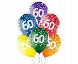 Balony Na 60 Urodziny
