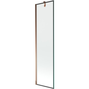 Mexen Next parawan nawannowy 1-skrzydłowy 50 x 150 cm, czarny wzór, różowe
