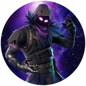 Opłatek Na Tort Okrągły 20 Cm Fortnite Gra Napis