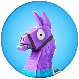 Opłatek Na Tort Okrągły 20 Cm Fortnite Gra Napis