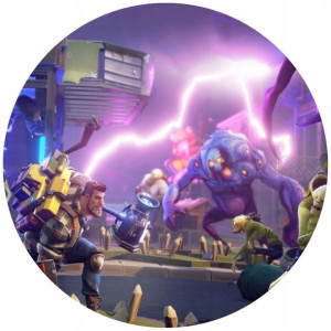 Opłatek Na Tort Okrągły 20 Cm Fortnite Gra Napis