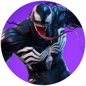 Opłatek Na Tort Okrągły 20 Cm Fortnite Gra Napis