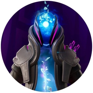Opłatek Na Tort Okrągły 20 Cm Fortnite Gra Napis