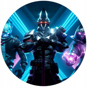 Opłatek Na Tort Okrągły 20 Cm Fortnite Gra Napis