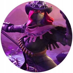 Opłatek Na Tort Okrągły 20 Cm Fortnite Gra Napis