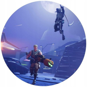 Opłatek Na Tort Okrągły 20 Cm Fortnite Gra Napis