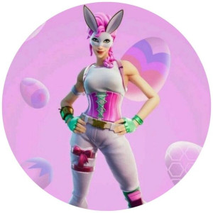 Opłatek Na Tort Okrągły 20 Cm Fortnite Gra Napis