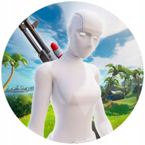 Opłatek Na Tort Okrągły 20 Cm Fortnite Gra Napis