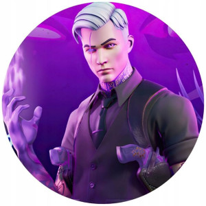 Opłatek Na Tort Okrągły 20 Cm Fortnite Gra Napis