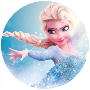 Opłatek Na Tort Okrągły 20 Cm Frozen Kraina Lodu