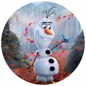 Opłatek Na Tort Okrągły 20 Cm Frozen Kraina Olaf