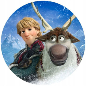 Opłatek Na Tort Okrągły 20 Cm Frozen Kristoff