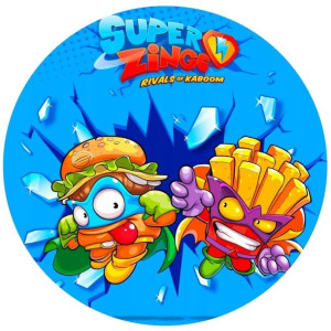 Opłatek Na Tort Okrągły 20 Cm Super Zings Napis