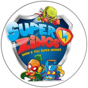 Opłatek Na Tort Okrągły 20 Cm Super Zings Napis