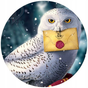 Opłatek Na Tort Okrągły 20 Cm Harry Potter Sowa