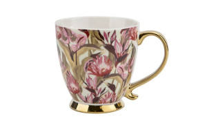 Kubek porcelanowy 400 ml Phoebe Kwiaty Różowe