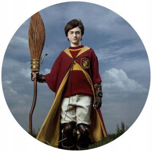 Opłatek Na Tort 20cm Harry Potter Napis Miotła