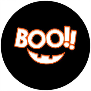 Opłatek Na Tort 20cm Halloween Duch Dynia Napis