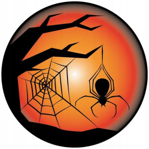 Opłatek Na Tort 20cm Halloween Duch Dynia Napis