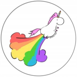 Opłatek Na Tort 20cm Jednorożec Unicorn Twój Napis