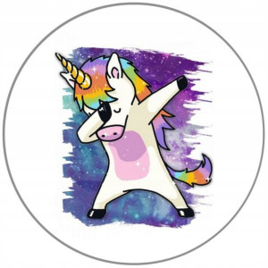Opłatek Na Tort 20cm Jednorożec Unicorn Twój Napis