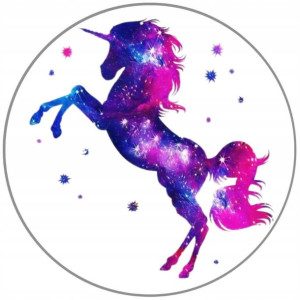 Opłatek Na Tort 20cm Jednorożec Unicorn Twój Napis