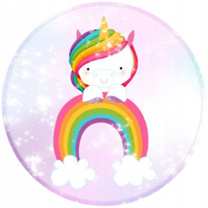 Opłatek Na Tort 20cm Jednorożec Unicorn Twój Napis