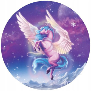 Opłatek Na Tort 20cm Jednorożec Unicorn Twój Napis