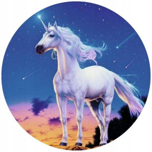 Opłatek Na Tort 20cm Jednorożec Unicorn Twój Napis