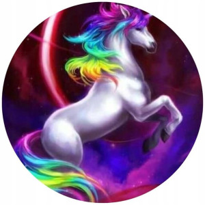 Opłatek Na Tort 20cm Jednorożec Unicorn Twój Napis