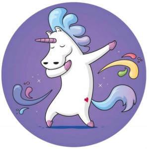 Opłatek Na Tort 20cm Jednorożec Unicorn Twój Napis