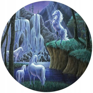 Opłatek Na Tort 20cm Jednorożec Unicorn Twój Napis