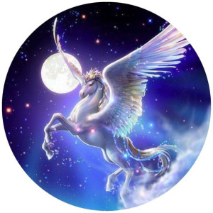 Opłatek Na Tort 20cm Jednorożec Unicorn Twój Napis