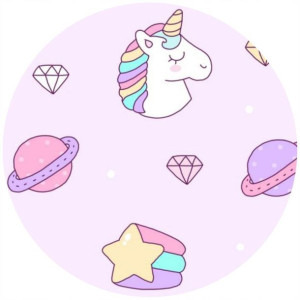 Opłatek Na Tort 20cm Jednorożec Unicorn Twój Napis