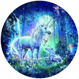Opłatek Na Tort 20cm Jednorożec Unicorn Twój Napis