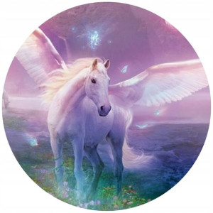 Opłatek Na Tort 20cm Jednorożec Unicorn Twój Napis
