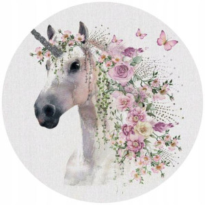 Opłatek Na Tort 20cm Jednorożec Unicorn Twój Napis