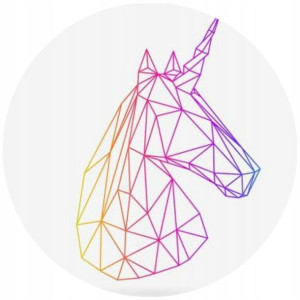 Opłatek Na Tort 20cm Jednorożec Unicorn Twój Napis