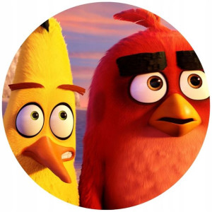 Opłatek Na Tort 20cm Angry Birds Twój Napis Ptaki
