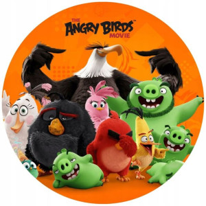 Opłatek Na Tort 20cm Angry Birds Twój Napis Ptaki