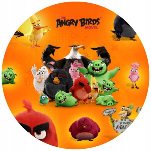 Opłatek Na Tort 20cm Angry Birds Twój Napis Ptaki